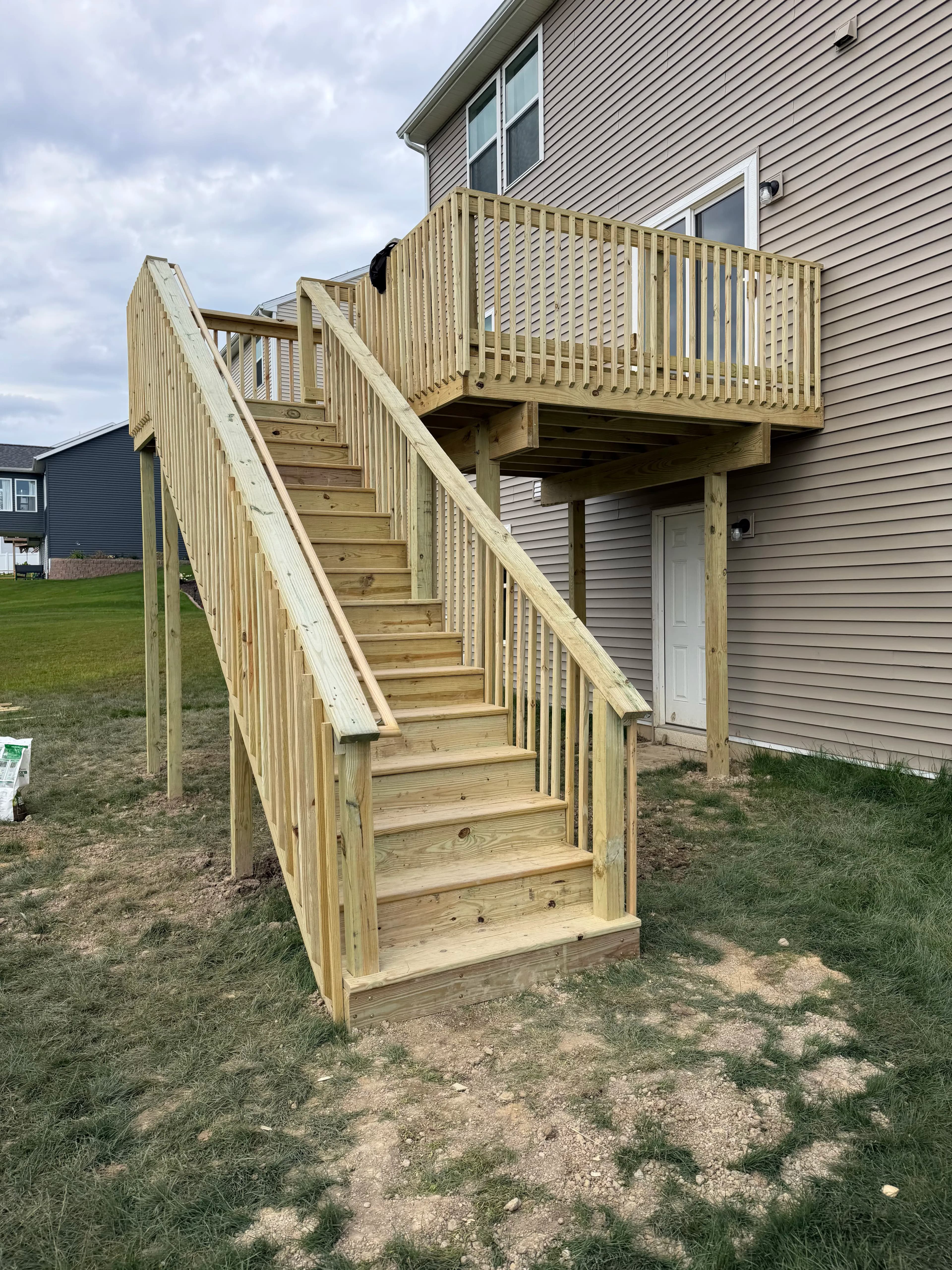 Project Elevated Deck Build with Custom Stair Access image