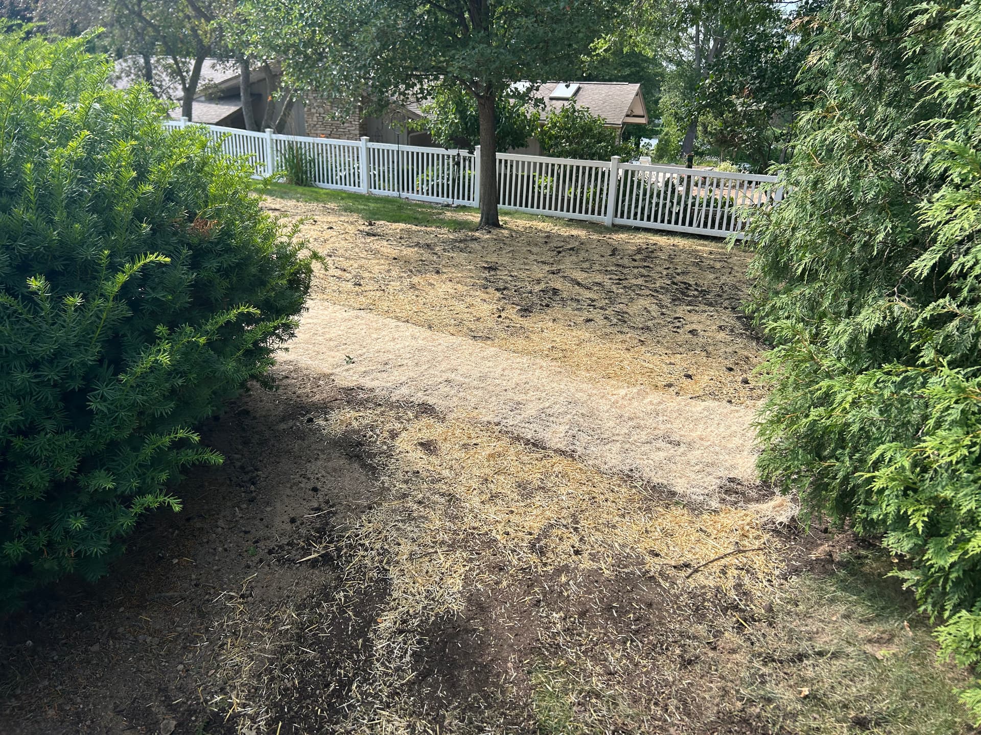 Gallery photos for Gutter Drain Installation and Yard Drainage Fix in Ada: Image #1