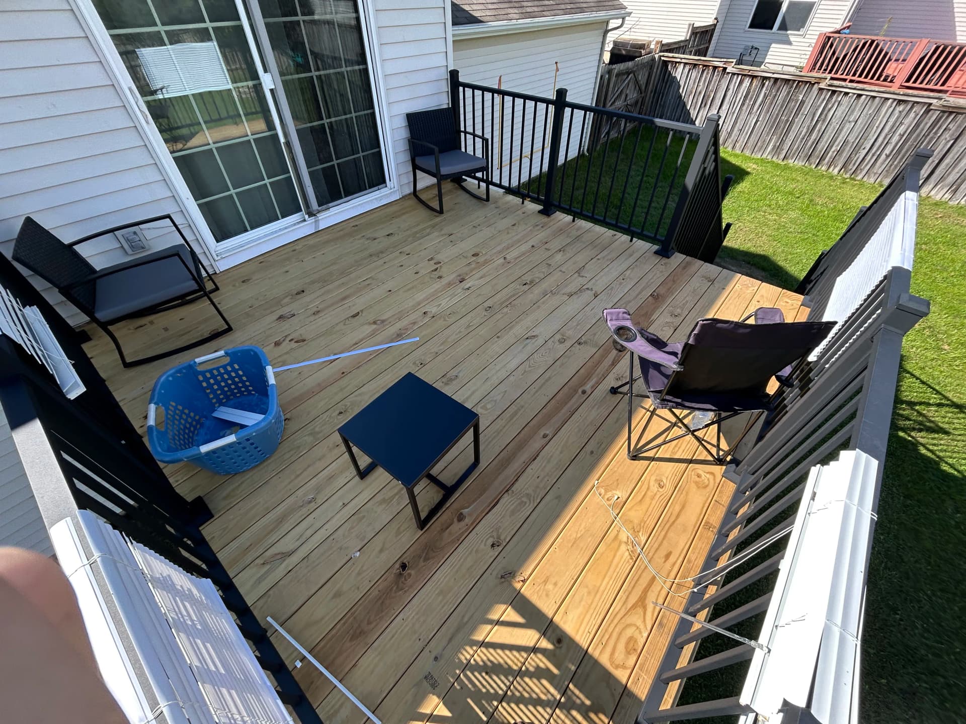 New Wood Deck and Aluminum Railing Build in Comstock Park image