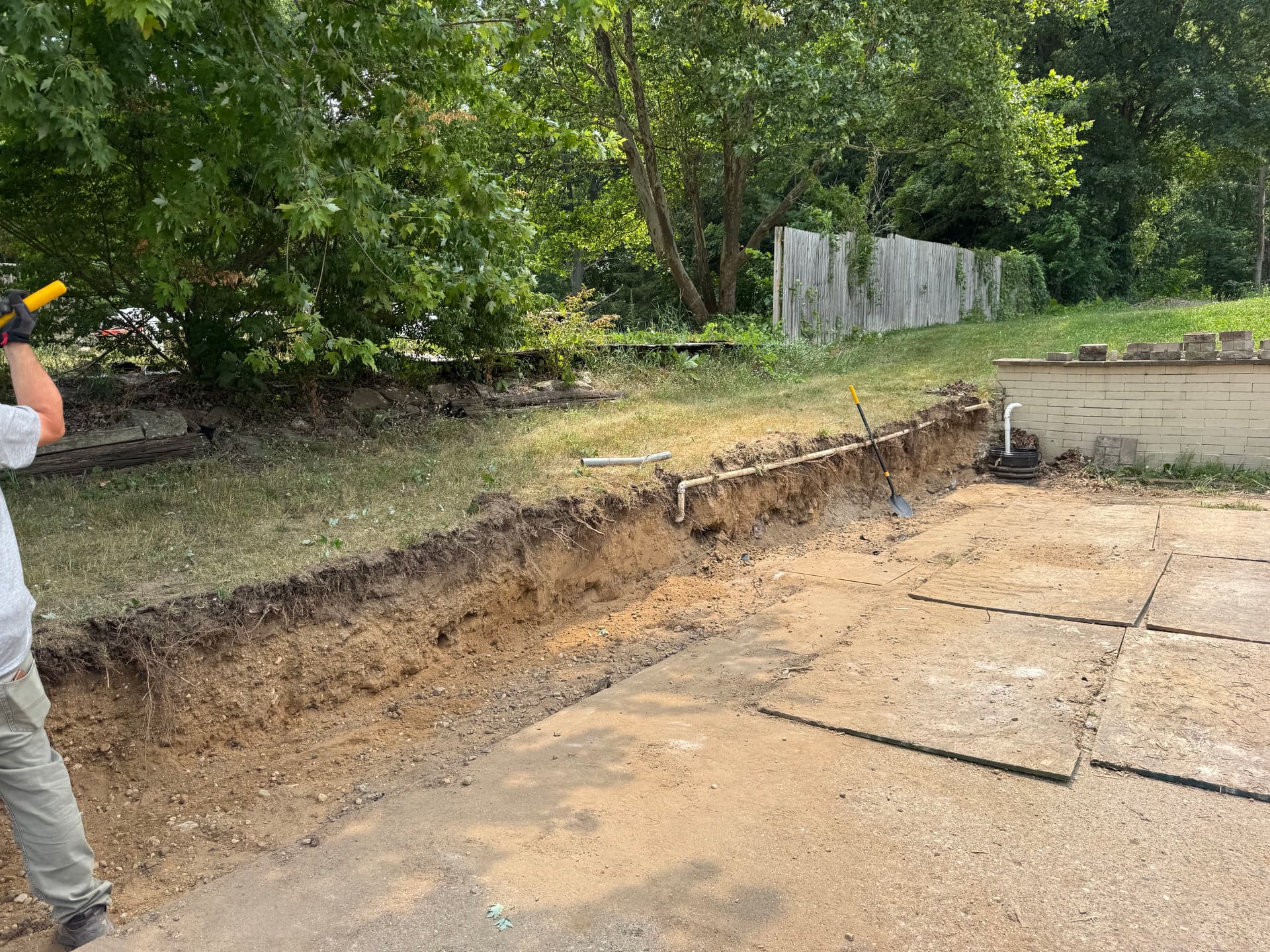 30-Foot Timber Retaining Wall Built Right in Rockford image