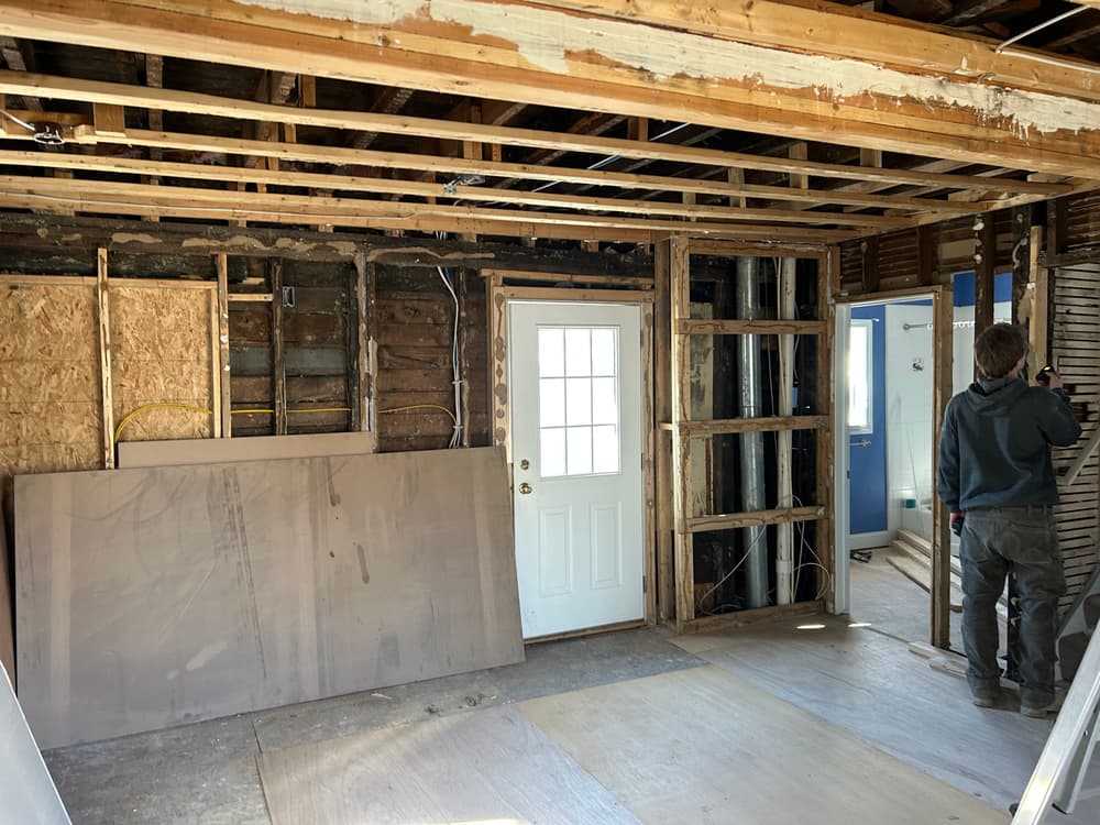 Gallery photos for Water Damage Kitchen Rebuild from the Studs Up in Grand Haven: Image #2